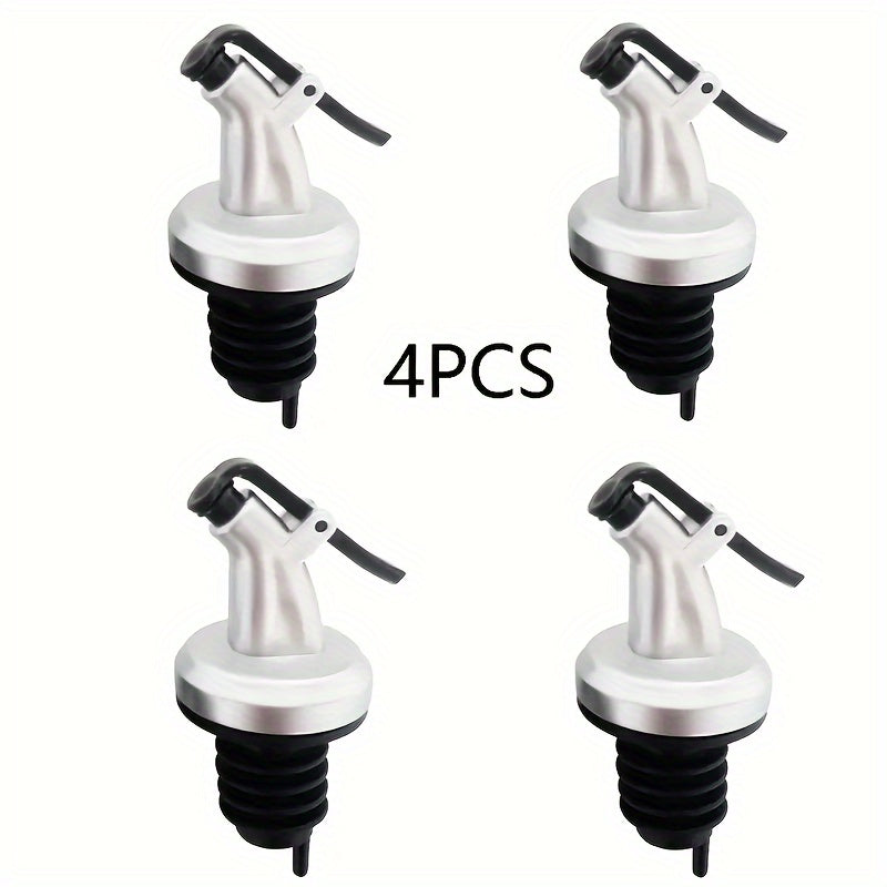 Leakproof Olive Oil and Vinegar Bottle Stoppers Set for Salad Dressing and Cooking 2 or 4 Pieces