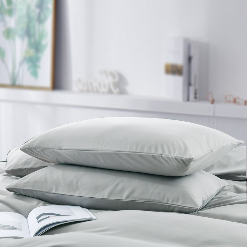 Set of 2 Soft Polyester Pillowcases Non-Wrinkle Fade-Resistant Lightweight Machine Washable