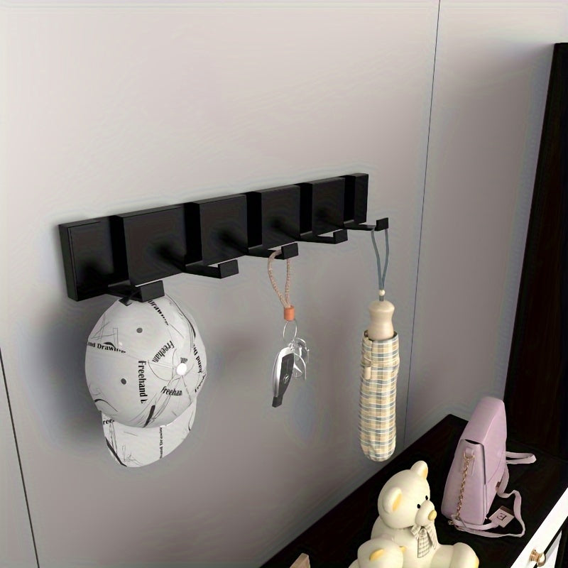 Aluminum Wall Hook Folding Space-Saving Multi-Use for Bathroom Kitchen Living Room