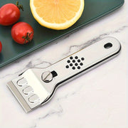 Versatile Stainless Steel Cleaning Shovel for Appliances with Razor Blade Scraper