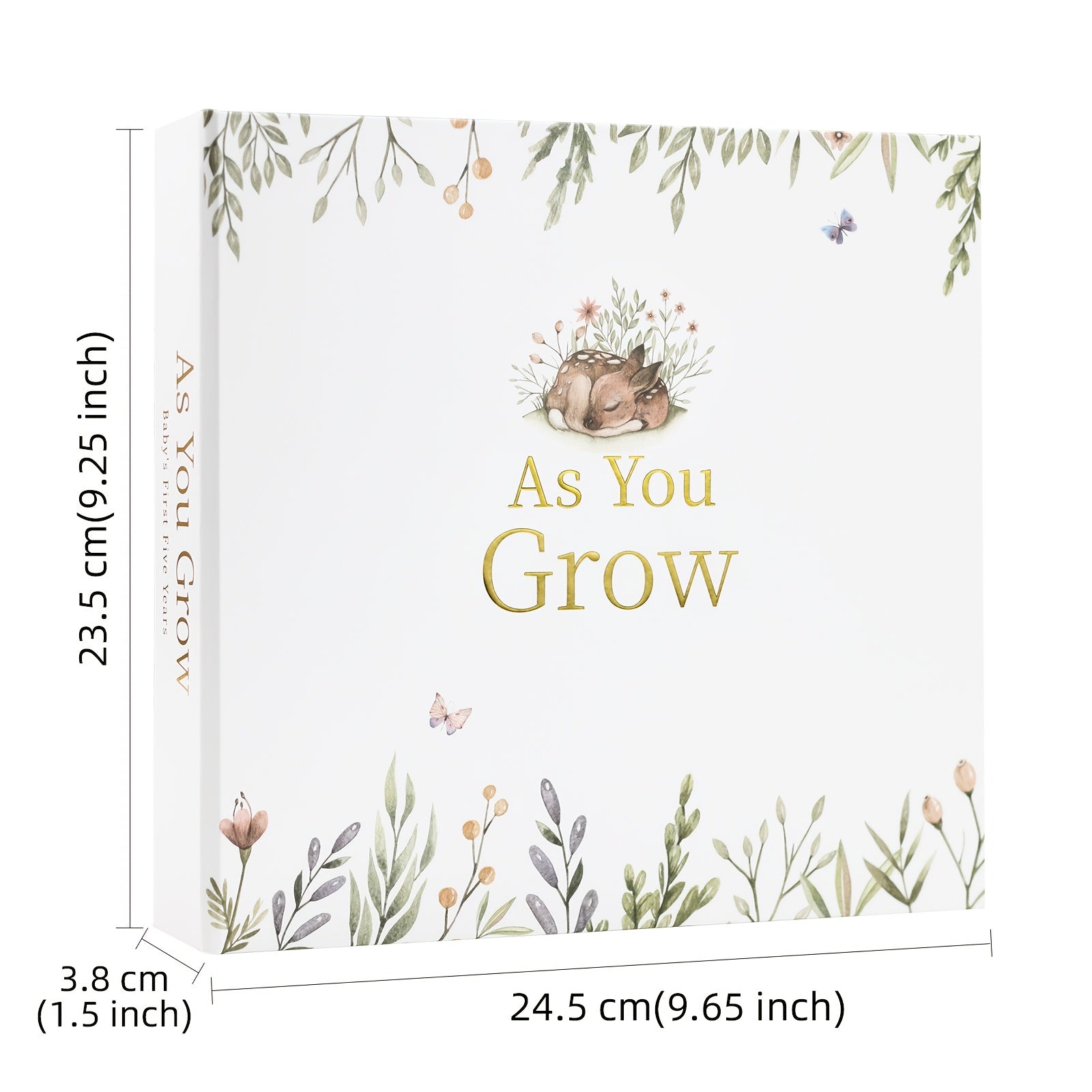 1-qismli Xotira Kitobi O'g'il yoki Qizlar Uchun - Birinchi 5 Yil Jurnali - Genderga Nisbatan Neytral Sovg'a - Yangi Ota-Onalar Uchun Scrapbook yoki Foto Albom - Tug'ilishdan 5 Yoshgacha Har Bir Muvofiqlikni Qayd Etish.