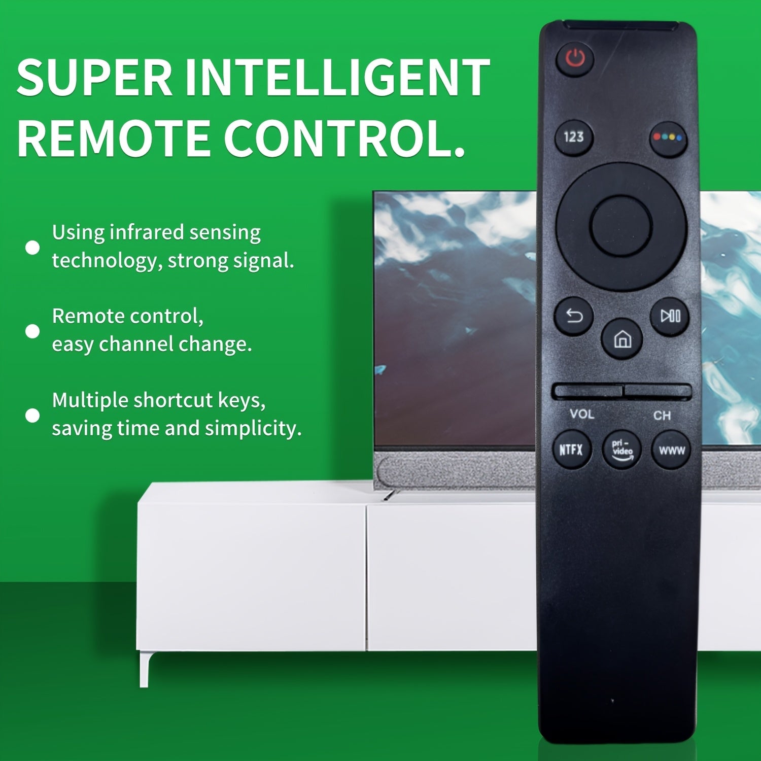 Control remoto infrarrojo universal para televisores Samsung compatible con modelos de televisores LED LCD HDTV