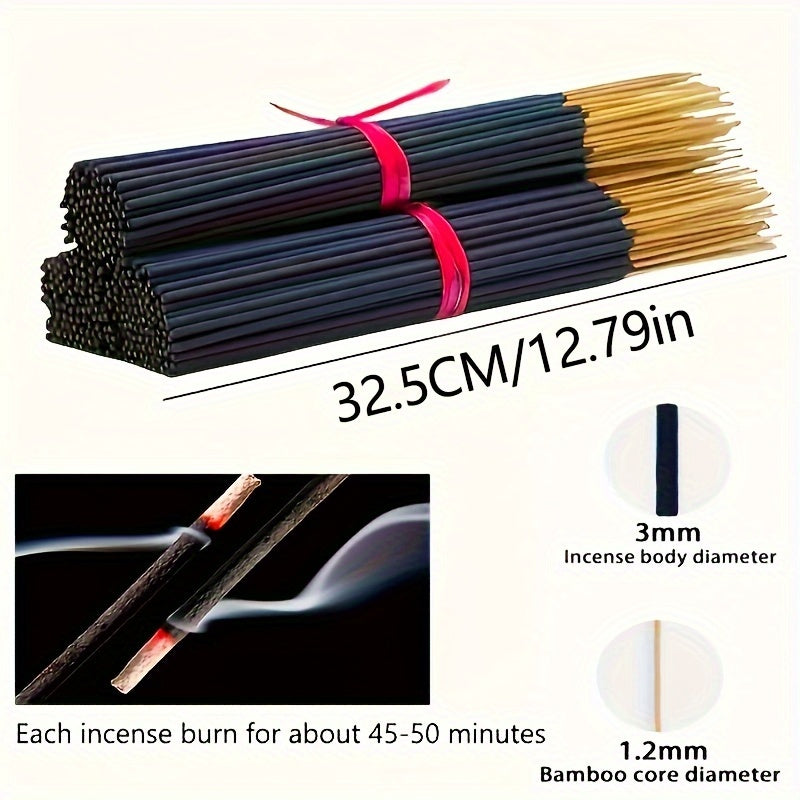 Japanese Cherry Blossom Incense Sticks Set of 30 50 100 Long-Lasting Natural Rattan