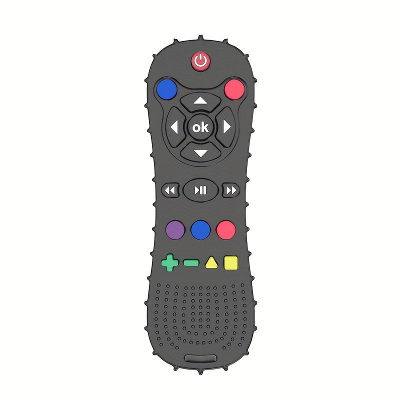 Baby Silicone Teething Toy for Gums BPA-Free Non-Toxic Durable for Infants 0-24 Months Black Blue Green