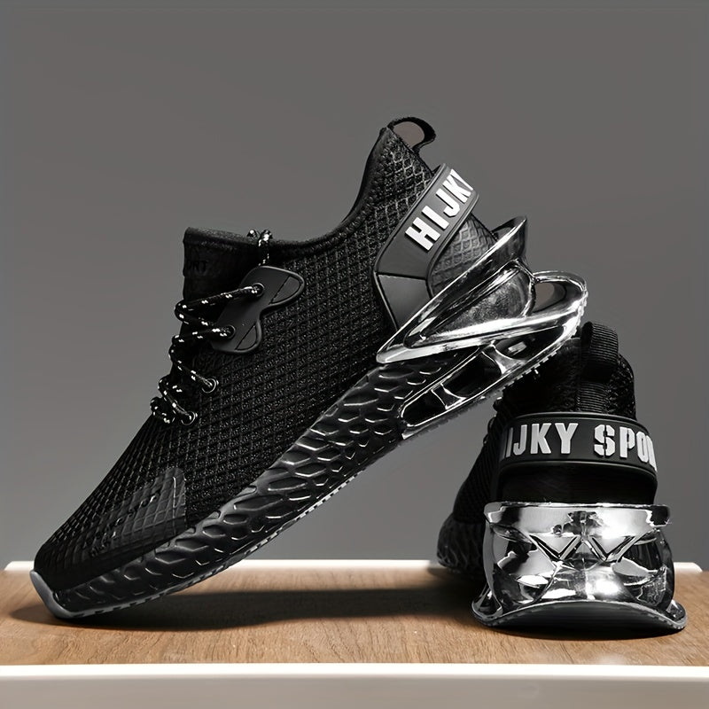 Men's Breathable Running Shoes Low Top Fabric Sneakers with TPU Sole