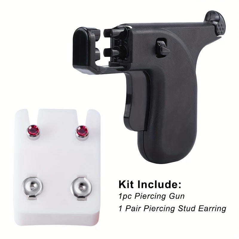 Ear Piercing Kit for Salon and Home Use Sterile Piercer Machine and Studs