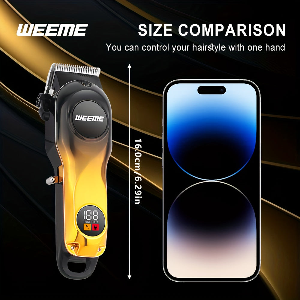 3pcs Men's Grooming Kit Rechargeable Electric Hair Clipper Beard Trimmer Detailer USB Charging 2900mAh