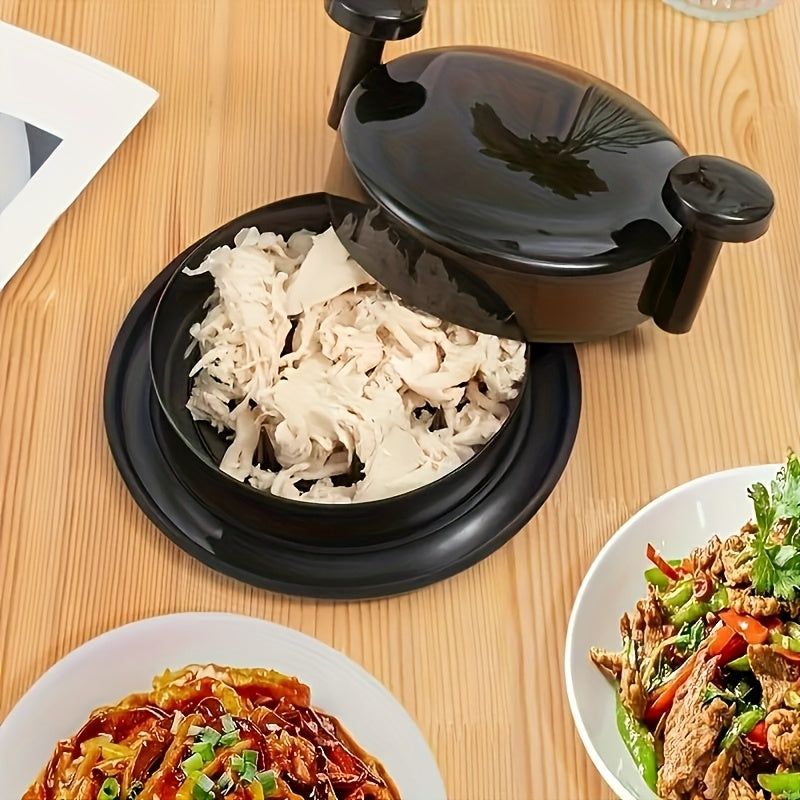 Черный мясорубка для мяса, многоразовый инструмент для курицы, говядины, тушеной свинины