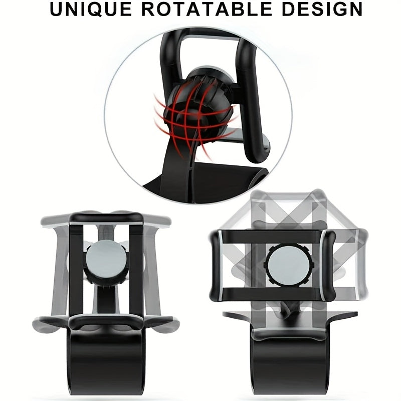 Universal avtomobil telefon uchun tutqich 360° burilish sozlanadigan o'rnatish uchun smartfonlar