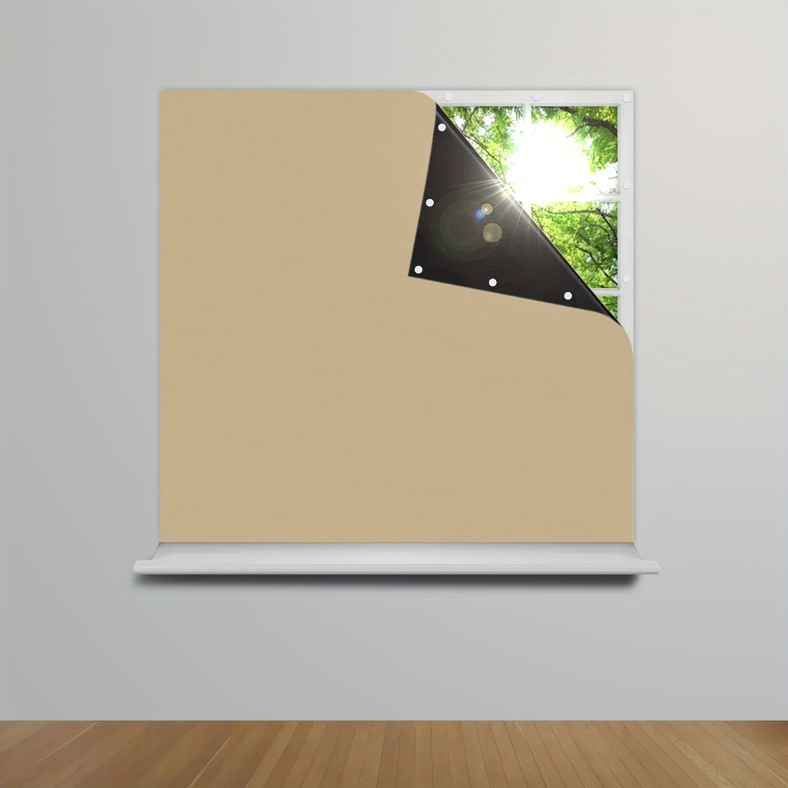 Blackout Window Shades Set of 1 Portable Blackout Curtains for Bedroom Living Room