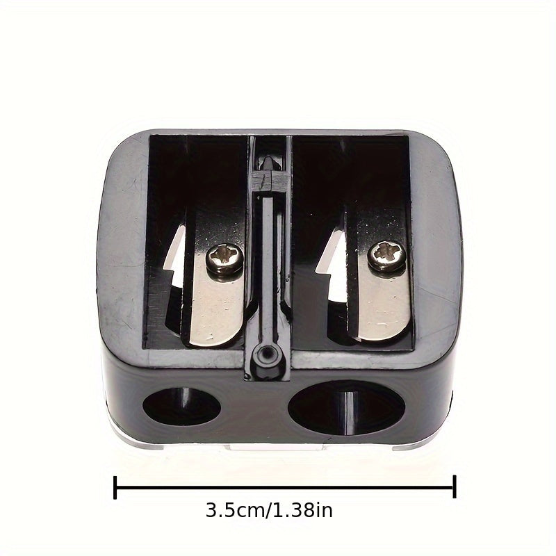 Uniseks makiyaj qalamini qirqish uchun ikki bo‘lakli, batareyasiz, qizil va shaffof saqlash