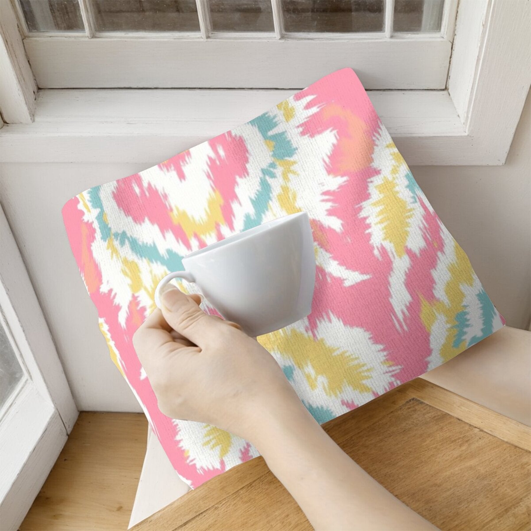 Two Pieces Scouring Pad Dish Cloths for Cleaning and Scrubbing
