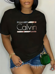 Plus Size Women's Short Sleeve T-Shirt Polyester Outdoor Sport All-Season Style