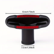 32mm so‘ruvchi nozli cho‘tkali vakuum tozalagich qo‘shimchasi - mustahkam plastik, tozalash oson - pardalar, divanlar, yotoqlar va uy vakuum tozalash vazifalari uchun mukammal