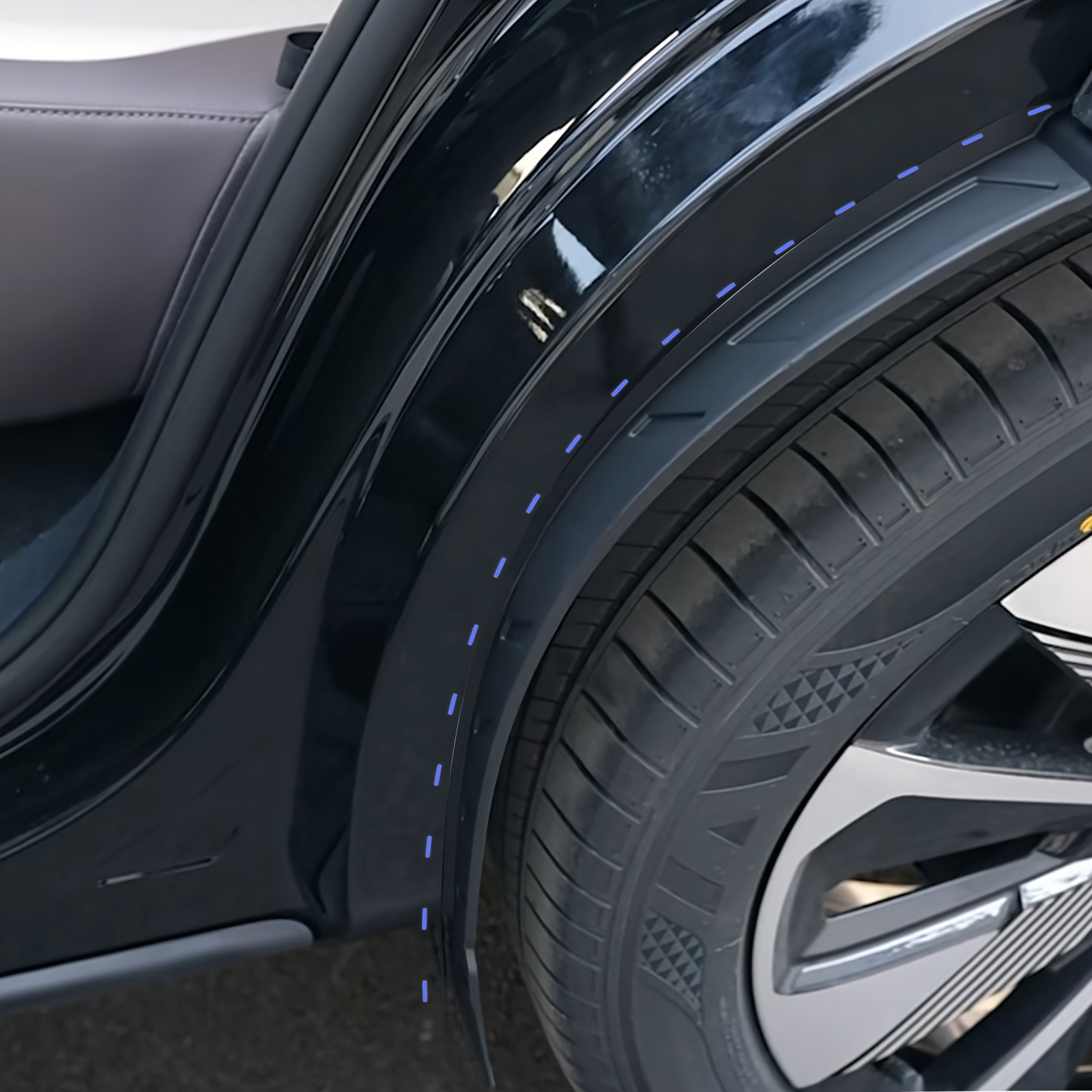 2PCS Black Plastic Car Mud Flaps for SUV Wheel Protection Durable Easy Install