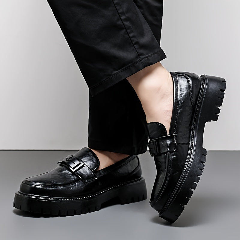 Men's Slip-On Loafers with Non-Slip Rubber Sole Casual Fashion Solid Color