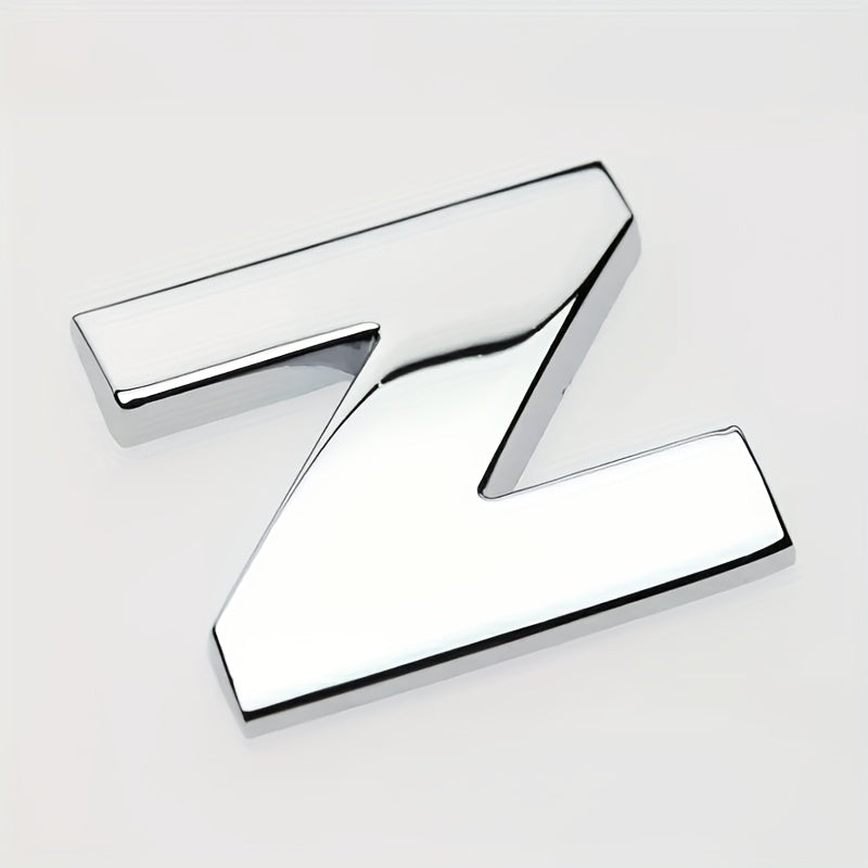 Car 3D Letter Car Stickers Metal Car Body Word Mark Silver Tail Mark