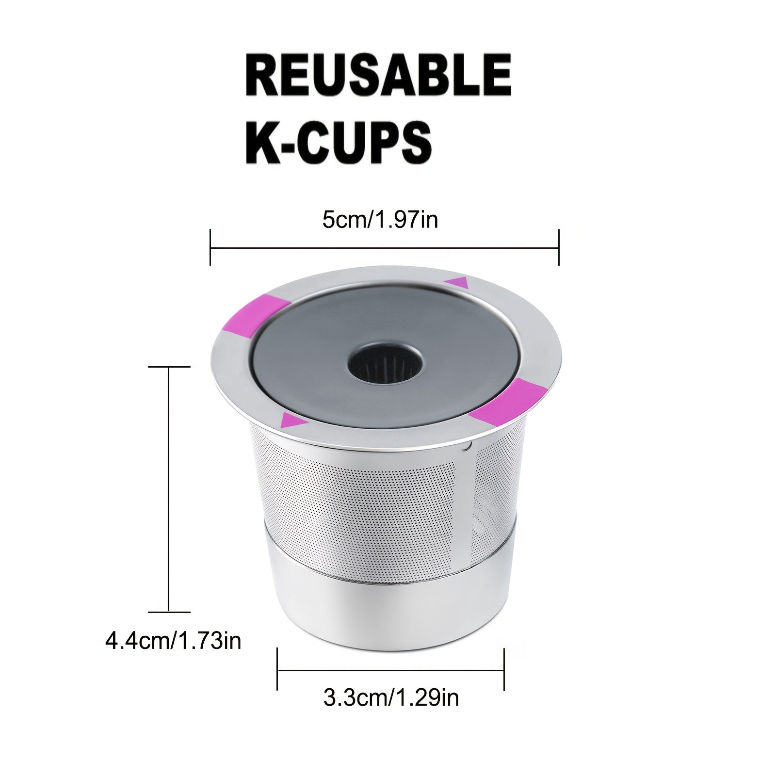 Reusable Stainless Steel Coffee Pod Filter for Keurig Single Serve Machines