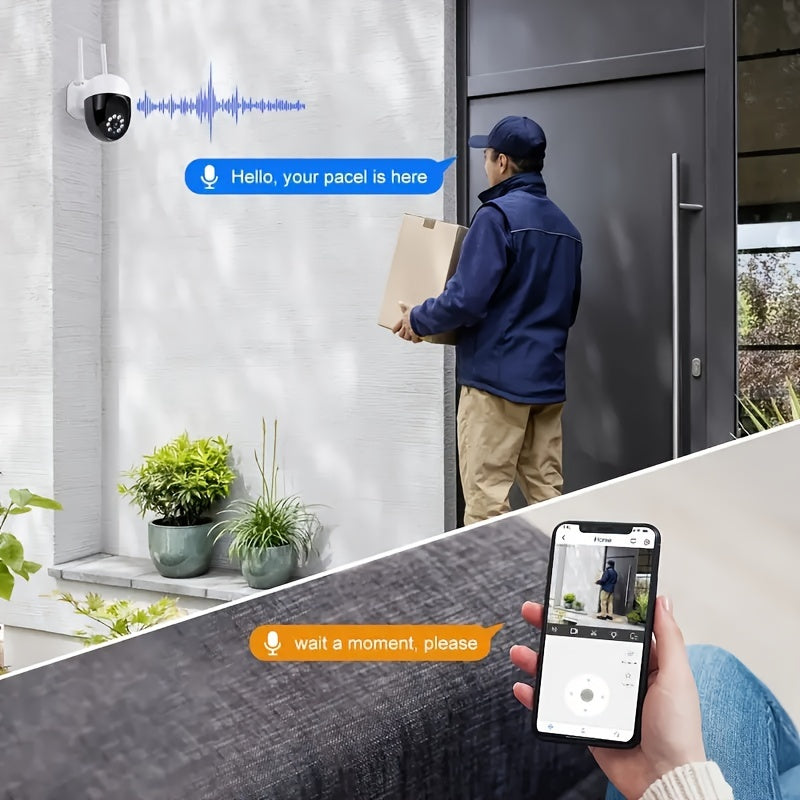 5G WiFi Tashqi Xavfsizlik Kamerasi, Tunggi Ko'rinish, Rangli Monitoring, Aqlli Kuzatuv va Suvga Chidamli Dizayn - Uy Kuzatuvi uchun USB Bilan Ta'minlangan
