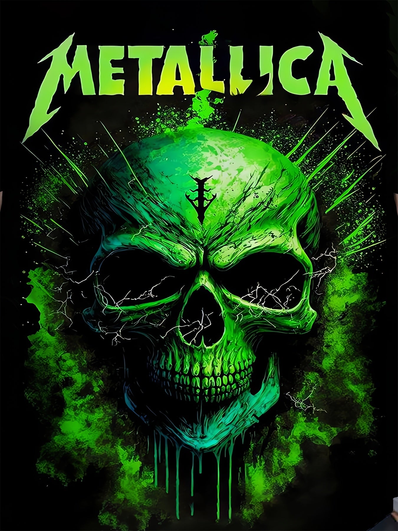 Мужская зеленая футболка с графическим изображением черепа и дизайном группы, короткий рукав, спортивная майка из полиэстера и спандекса