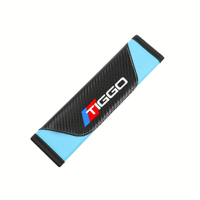 Universal karbon tolali xavfsizlik kamarining yelka kamar qopqog'i avtomobil o'rindiq kamar uchun