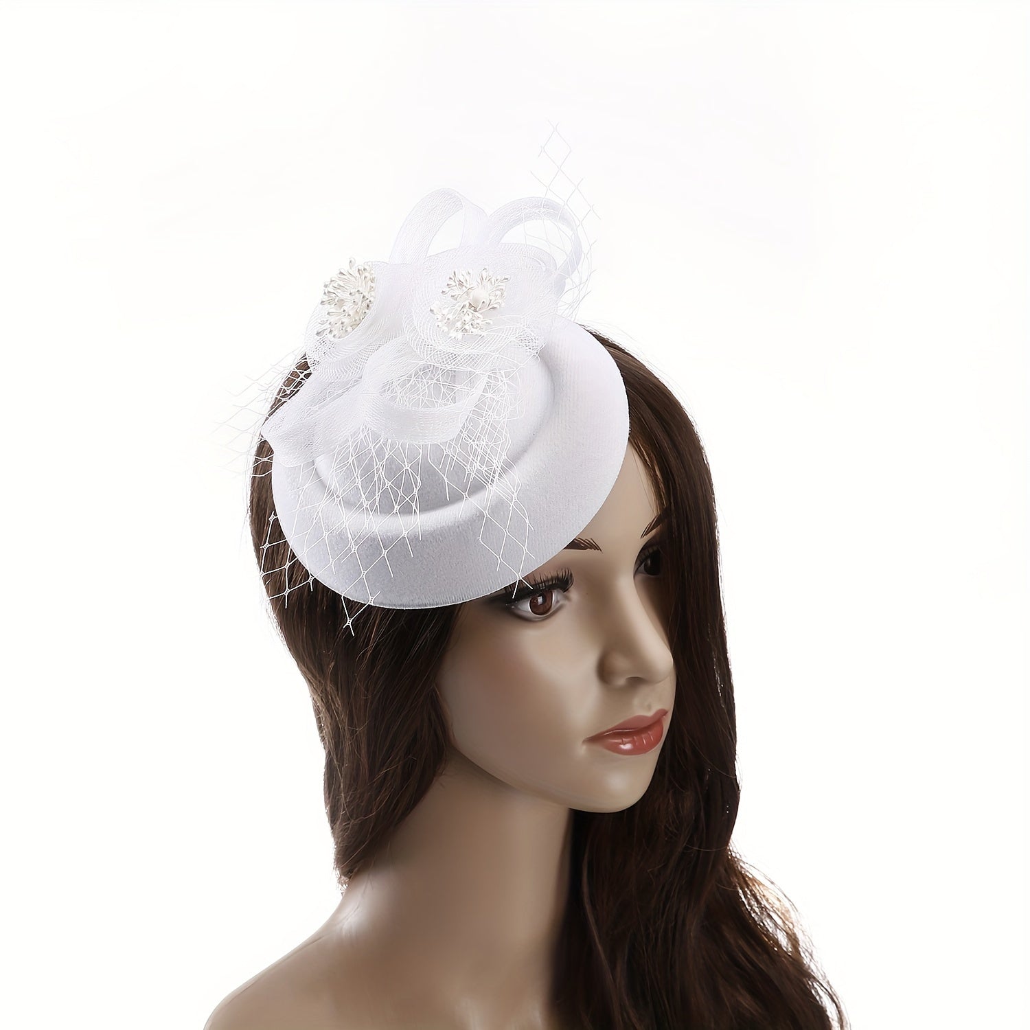 One piece Women's Flower Veil Mesh Balletcore Bow Fascinator, Choyxonalar, Tug'ilgan kunlar, Ot sporti tadbirlari, to'ylar, cherkov xizmatlari yoki boshqa har qanday maxsus tadbirlar uchun mukammal. Oson attachment uchun qulay klip bilan ta'minlangan.