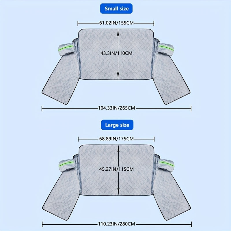 Universal Waterproof Windshield Snow Cover Sun Shade UV Resistant