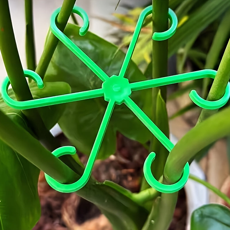 Green Plastic Plant Support Pole for Stability and Anti-Toppling in Hydroponic Systems