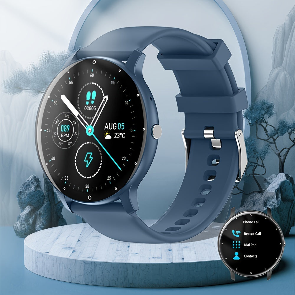 Women's Smart Watch 1.28-Inch Round Screen Fitness Tracker with 123 Sports Modes