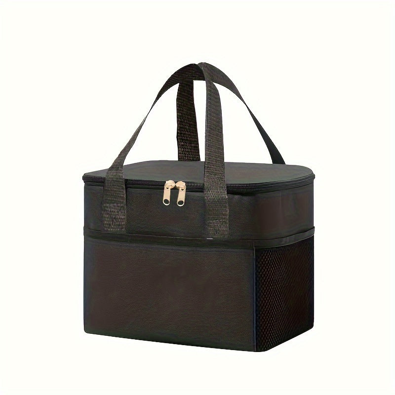 Insulated Lunch Bag Canvas Large Capacity Portable Food Storage for Women