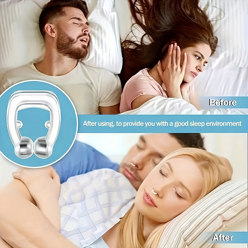 Magnetic Anti-Snoring Nose Clips Reusable Sleep Aid for Men and Women Pack of 2 or 4