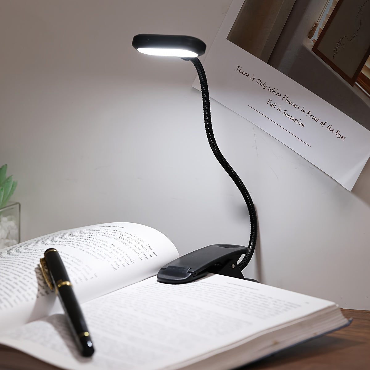 Adjustable Clip-On Book Light for Reading and Camping