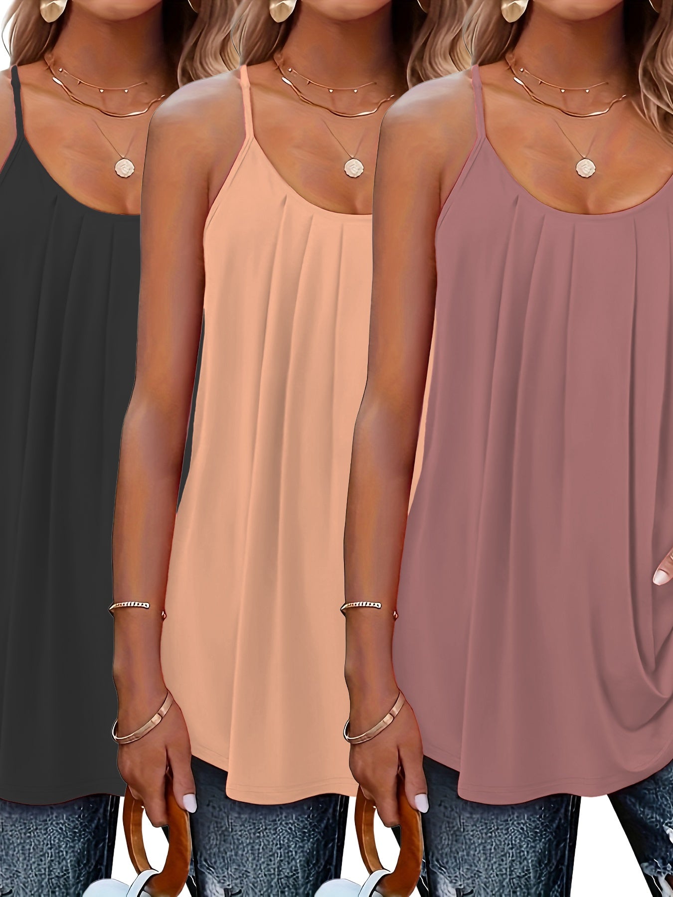 Women's Sleeveless Vest Set Large Size Soft Fabric Casual Summer