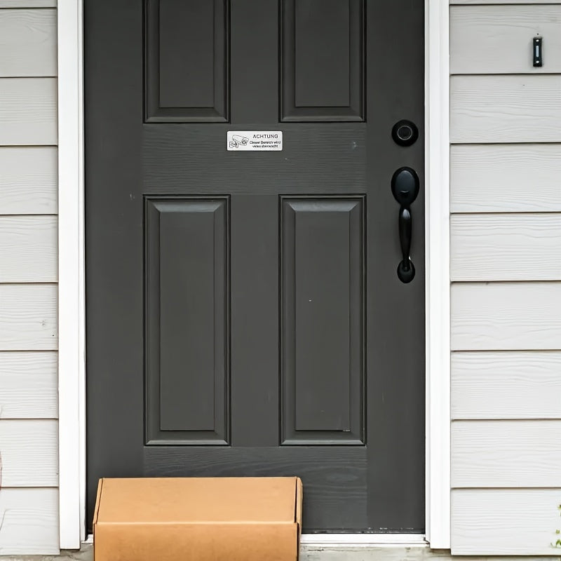 Алюминисовая видеонаблюдательная табличка для стены, самоклеящаяся, водонепроницаемая, УФ-защита, устойчивая к ржавчине