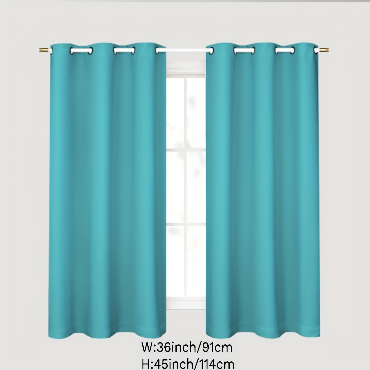 Gray Blackout Curtains for Bedroom Living Room Thermal Insulation Noise Reduction 1PC