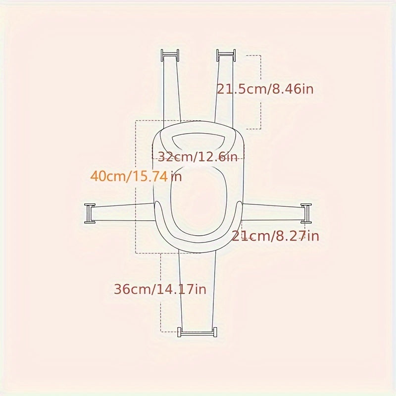 Vanna uchun bolalar uchun anti-slid material va sozlanadigan qo'llab-quvvatlash bilan o'rnatilgan o'tirish