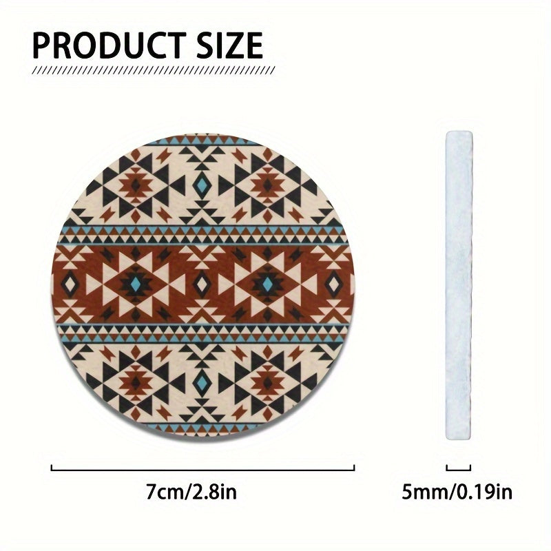 Car Coasters for Cars 2 Pack, Sublimation Blanks, Easy to Clean and Anti-Slip