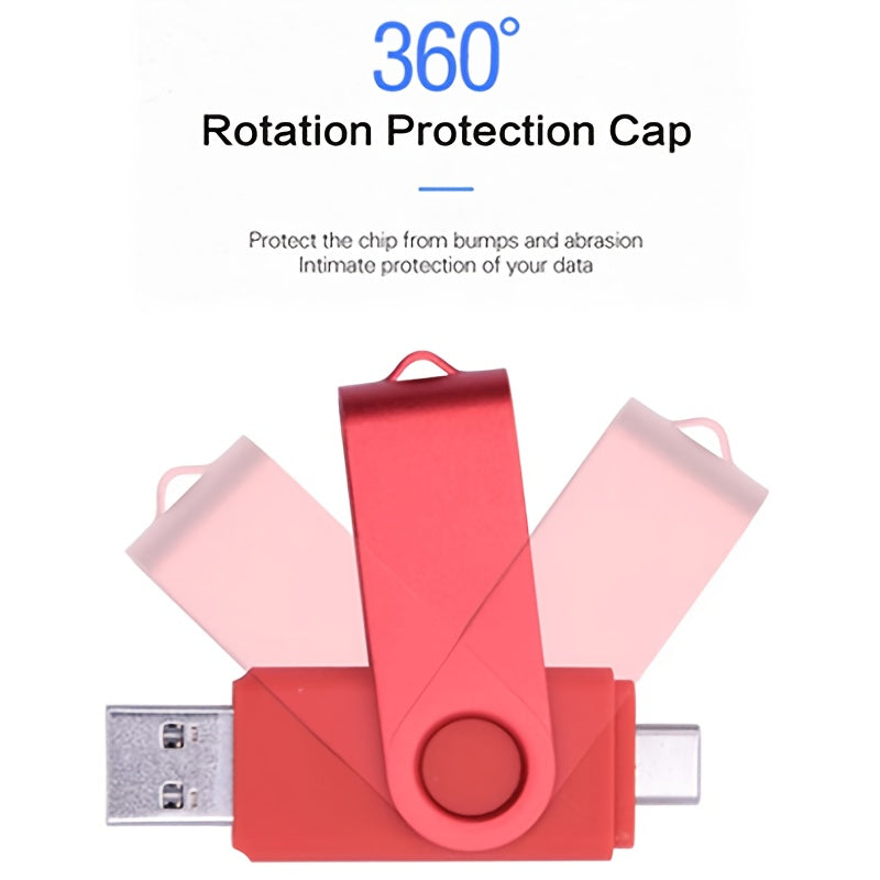 High-Speed USB Type-C Flash Drive 16GB 60GB 100GB OTG Compatible Metal Shell