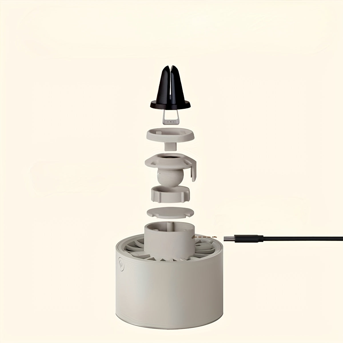 USB quvvatlangan LED avtomobil ventilyatori rangli RGB yoritgichi bilan, avtomobillar, velosipedlar va partiyalar uchun mos. Siqilgan dizayn, ishlatish oson va batareyasiz portativ.