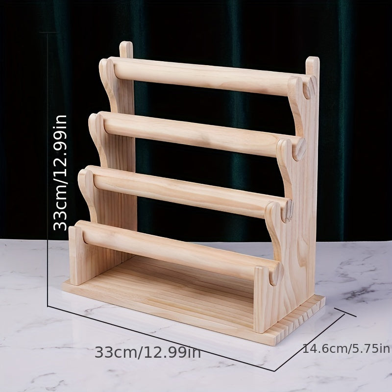Деревянная многоуровневая подставка для браслетов, дисплей, органайзер для украшений, стойка для хранения