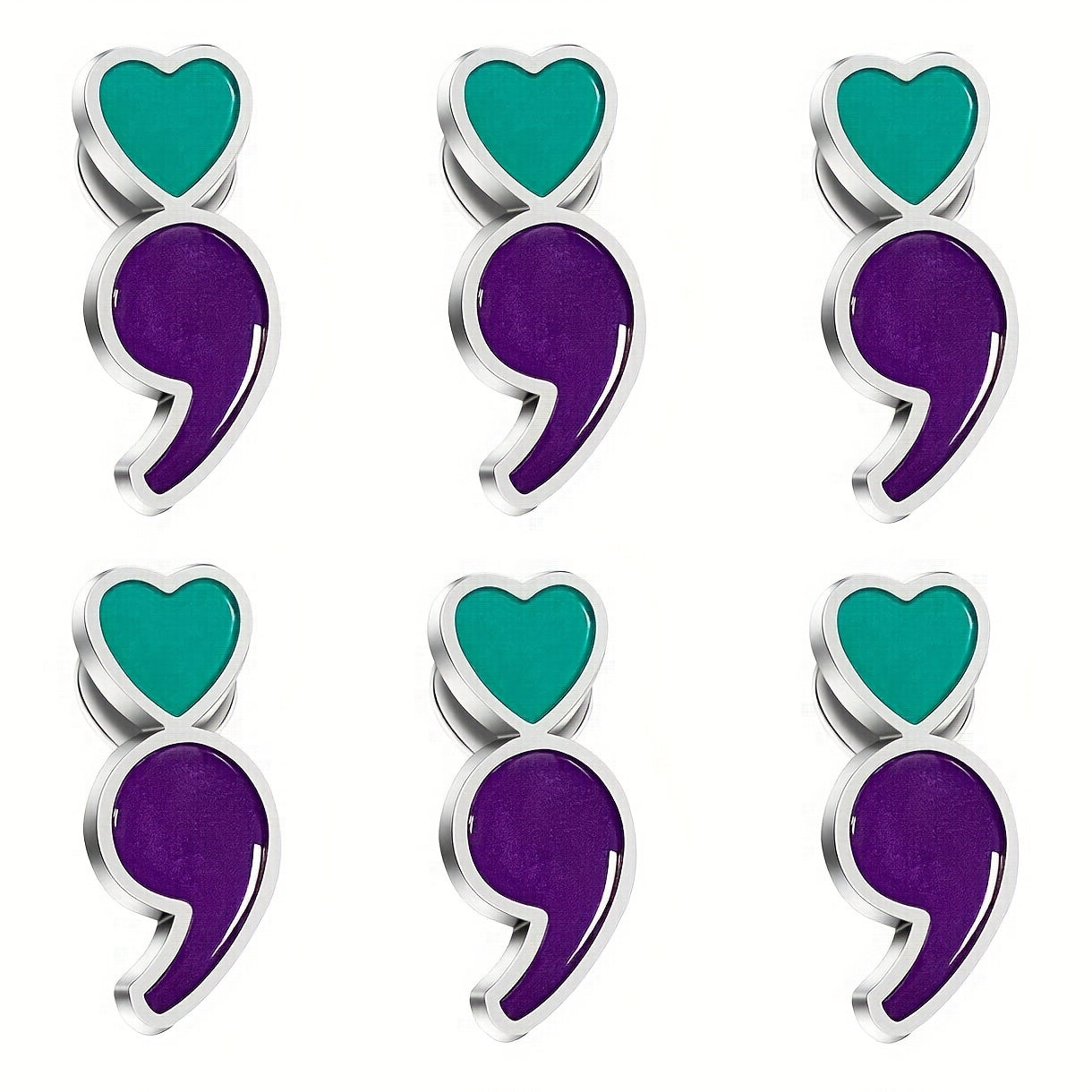 Mental Health Awareness Lapel Pin Pack of 6 or 12 for Suicide Prevention