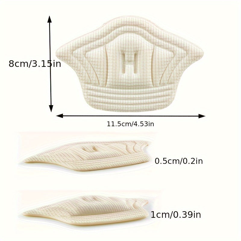 Unisex Sponge Heel Pads 10-Pack Self-Adhesive Non-Slip Cushion Shock Absorbers