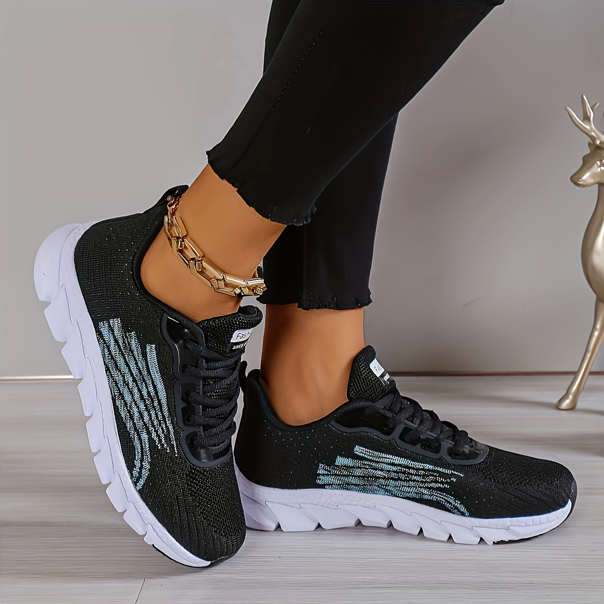 Women's Breathable Mesh Upper Walking Shoes Casual All-Season Sneakers