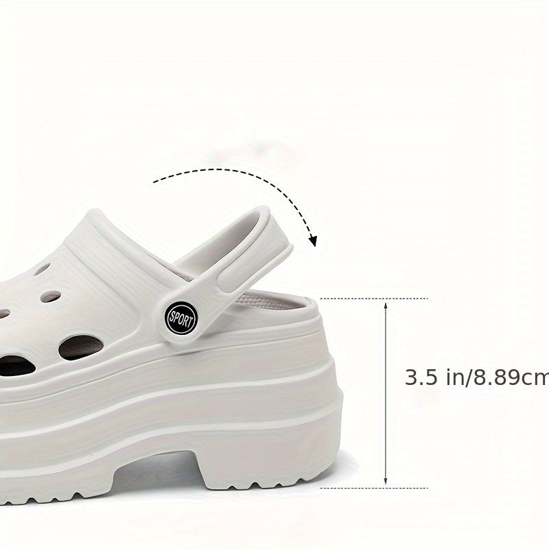 Women's Summer Garden Clogs EVA Sandals Non-Slip Breathable Beige White Black