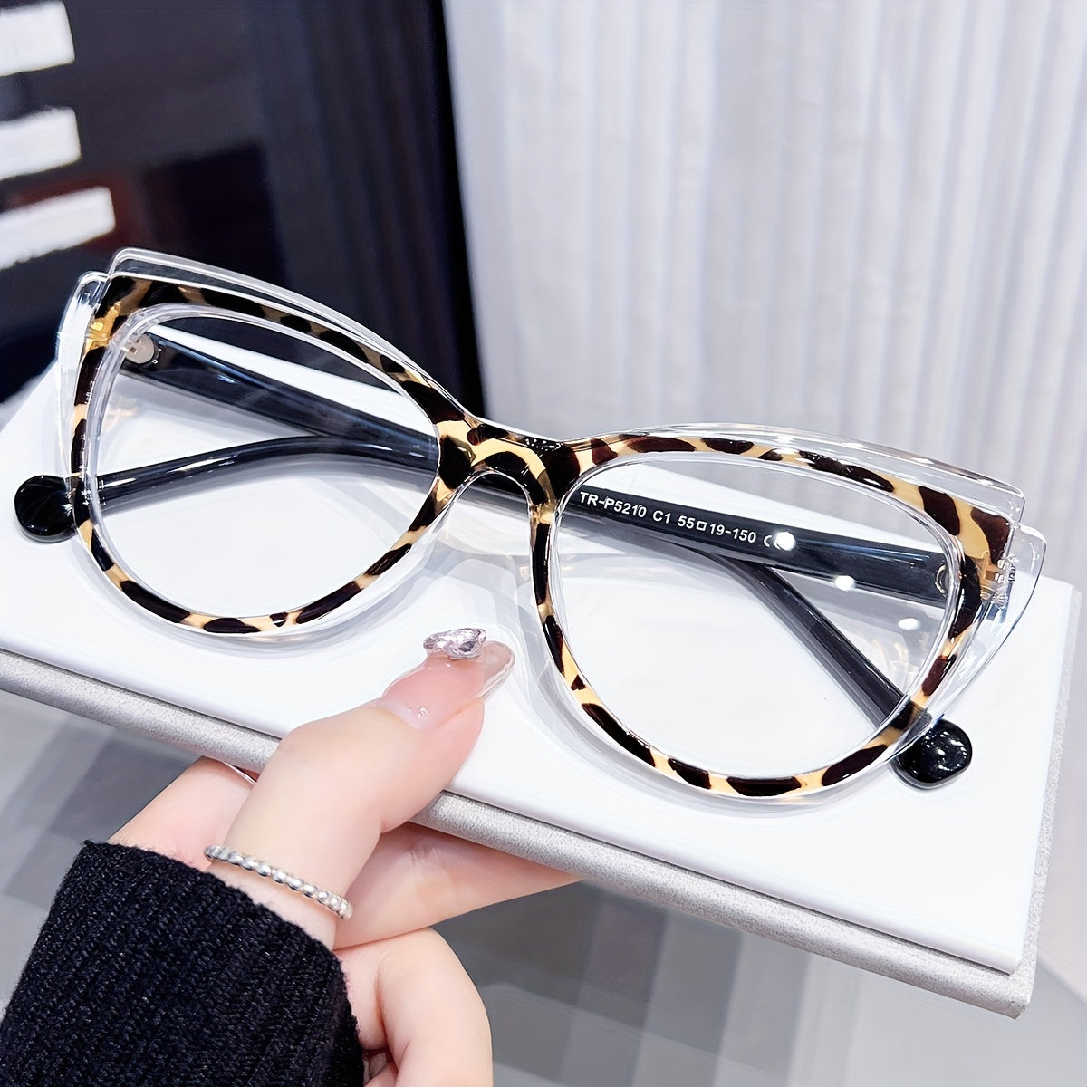 Blue Light Blocking Glasses for Women and Men Y2K Floral Cat Eye Computer Spectacles