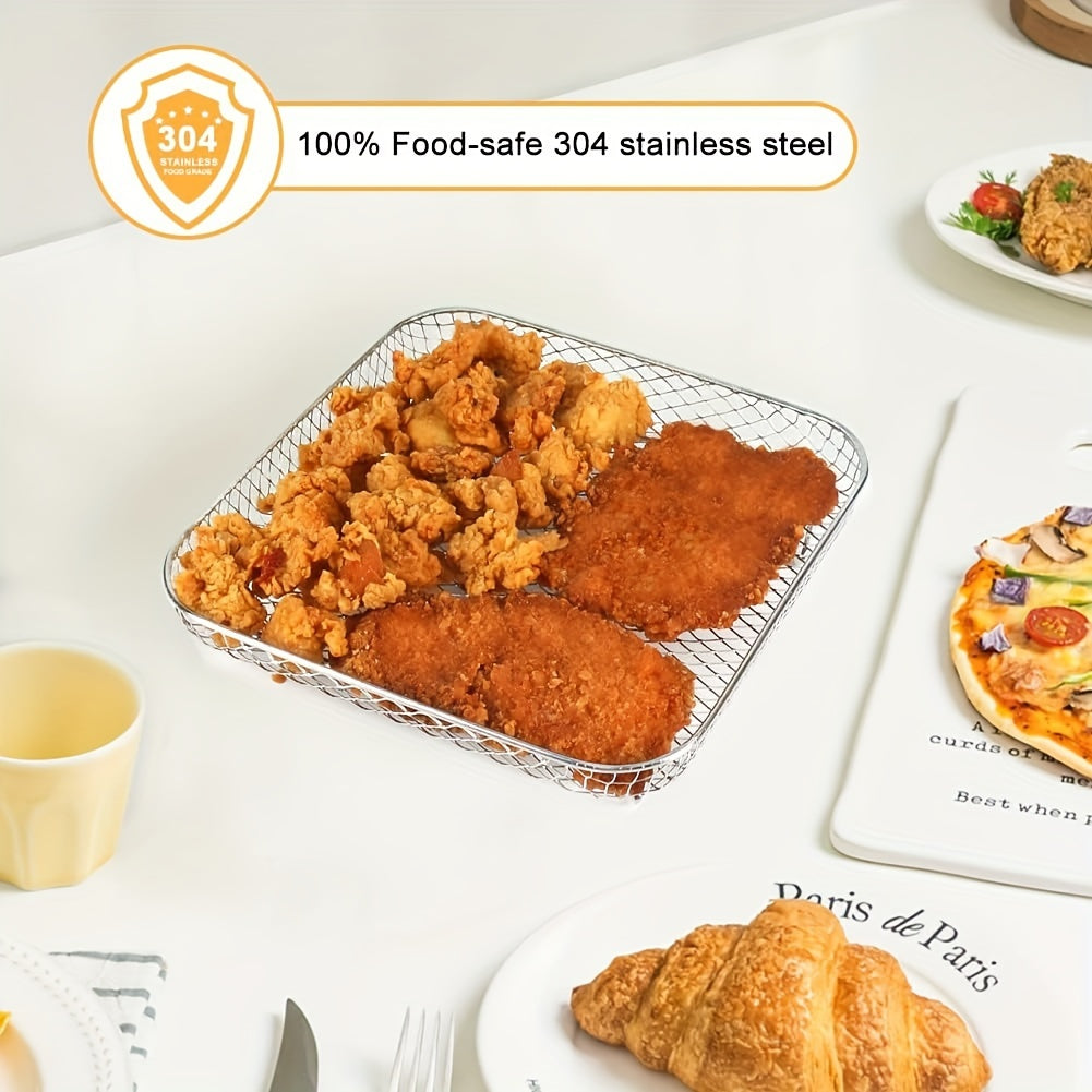 Stainless Steel Air Fryer Rack Set of 3 Multi-Layer Dehydrator Kitchen Accessories