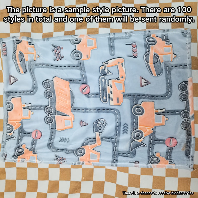 Soft Plush Coral Fleece Throw Blanket for Couch Bed Travel Gift