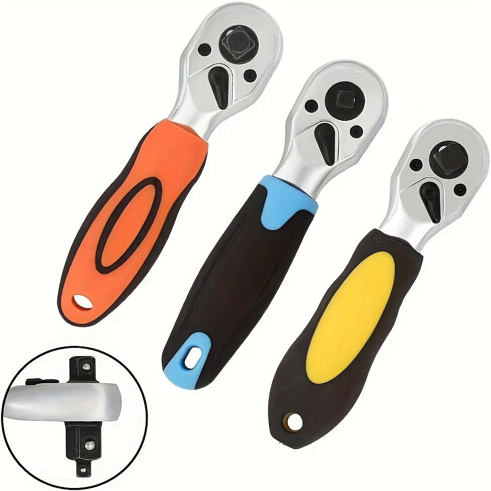 Universal 3-in-1 kalit tutqichi 1/4 3/8 1/2 dyuym, teskari o‘qiladigan po‘lat