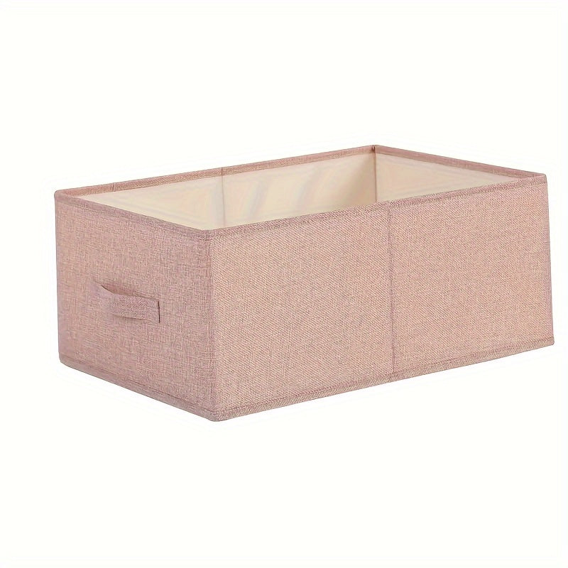 Foldable Storage Bag with Handles for Clothes Towels Toys and Books Space Saving Organizer for Closet Bedroom Dorm