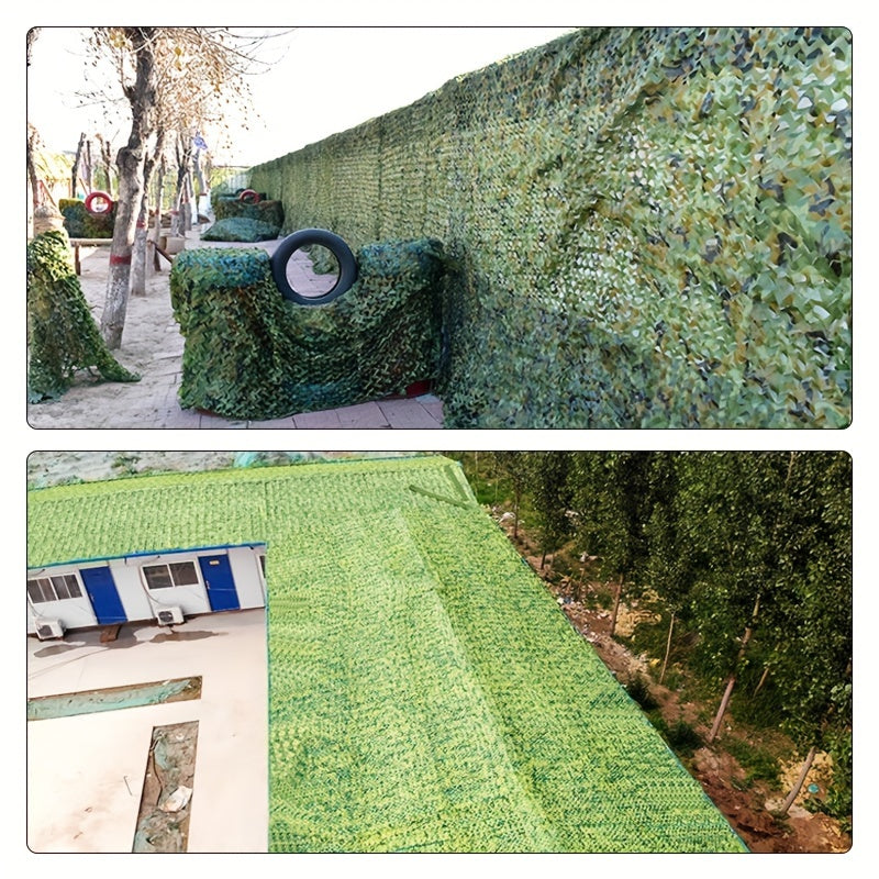 Camouflage Hunting Backstop Net and Ghillie Suit Curtains for Camping and Outdoor Activities